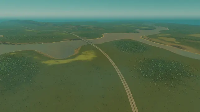 Garden Rivers map overview in Cities: Skylines