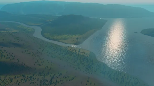 Twin Fjords map overview in Cities: Skylines