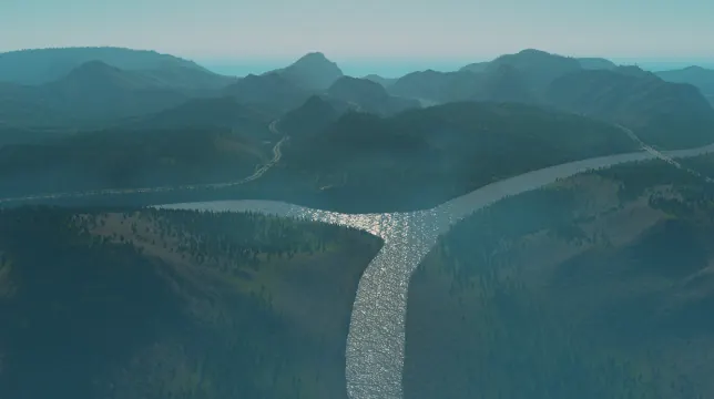 Prussian Peaks map overview in Cities: Skylines