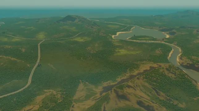 Cavern Coast map overview in Cities: Skylines