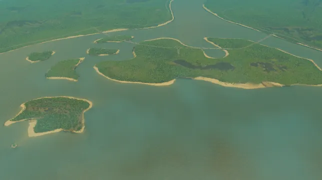 Honu Island map overview in Cities: Skylines