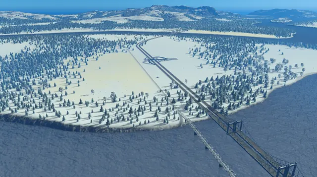 Snowy Coast map preview, Cities: Skylines