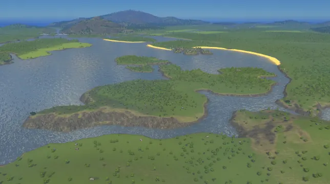 Hanami Bay map overview in Cities: Skylines