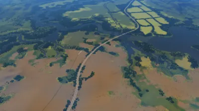 Biomes Valley map preview, Cities: Skylines