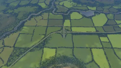 Farmland Flats map overview in Cities: Skylines