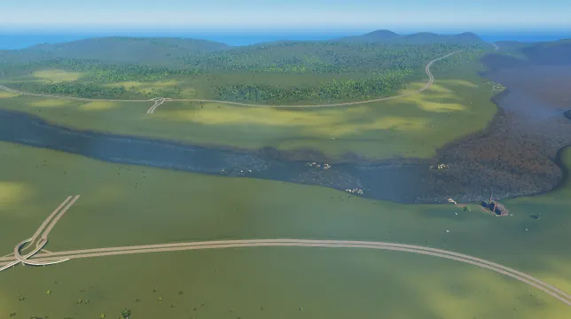 Grand River map overview in Cities: Skylines