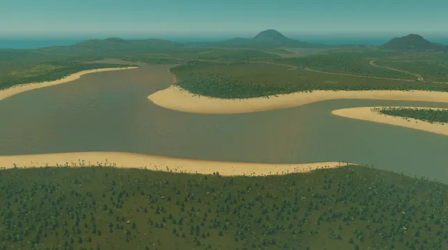 Sandy Beach map overview in Cities: Skylines