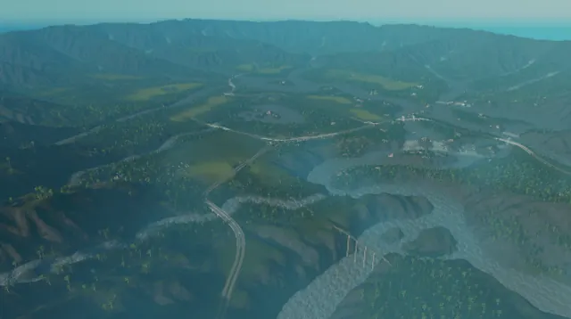 Crater Falls map preview, Cities: Skylines