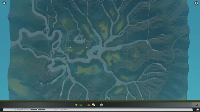 Crater Falls map screenshot 2, Cities: Skylines